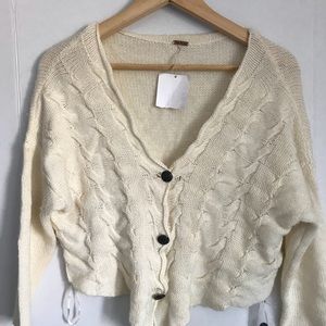 FREE PEOPLE Knit wool cardigan😍